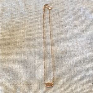 Kendra Scott Rose Gold Druzy Necklace